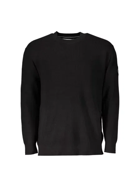 Sweter Calvin Klein z dżerseju czarny