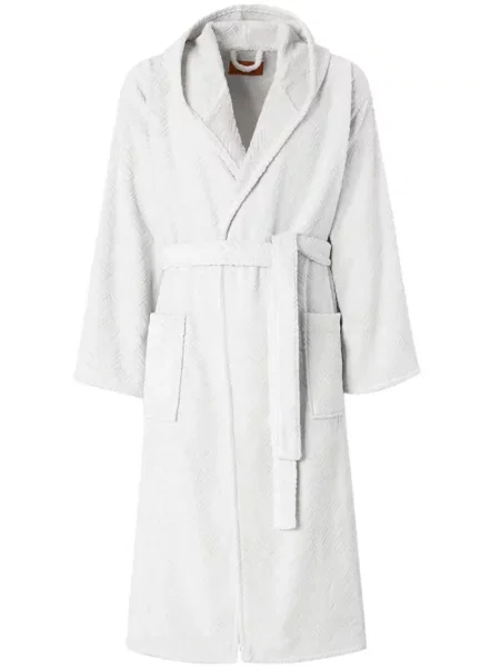 Халат Missoni Home с качулка бяло