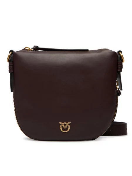 Сумка PINKO Hobo Zip Around Mini Ai PLTT бордовий