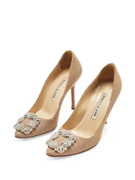 Pantofi cu toc Manolo Blahnik roz