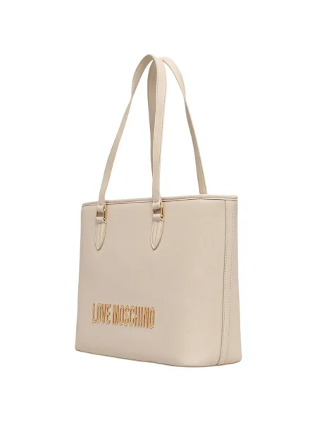 Geantă LOVE MOSCHINO Bej alb