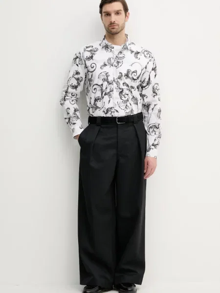 Versace Jeans Couture koszula regular z kołnierzykiem klasycznym biały