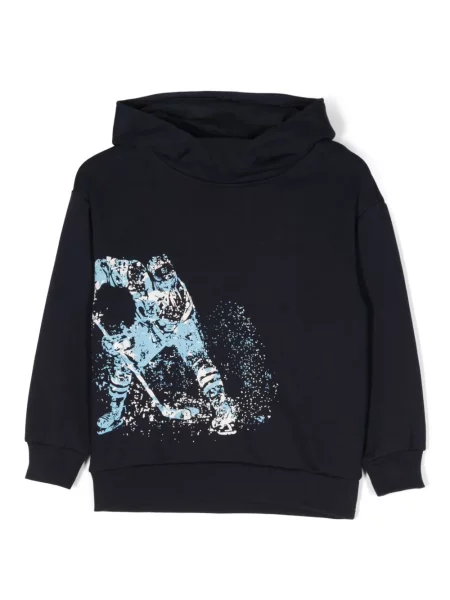 Bluza z kapturem dziecięca Il Gufo niebieska