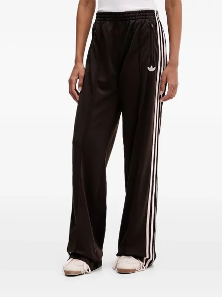 Pantaloni Adidas tricotate cu autograf alergare albastru