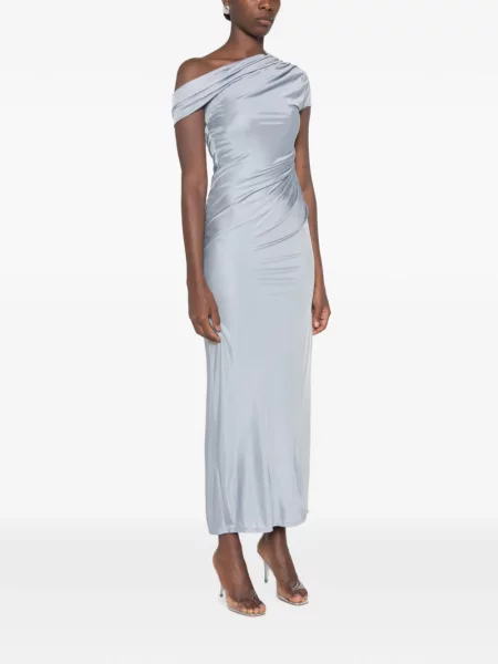 Rochie Galvan London cu volane albastru