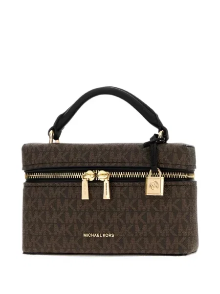 Geanta crossbody Michael Kors cu autograf maro