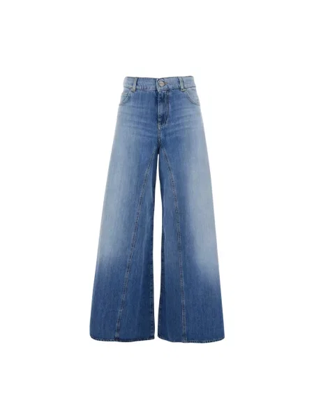 Szerokie jeansy Pinko niebieskie