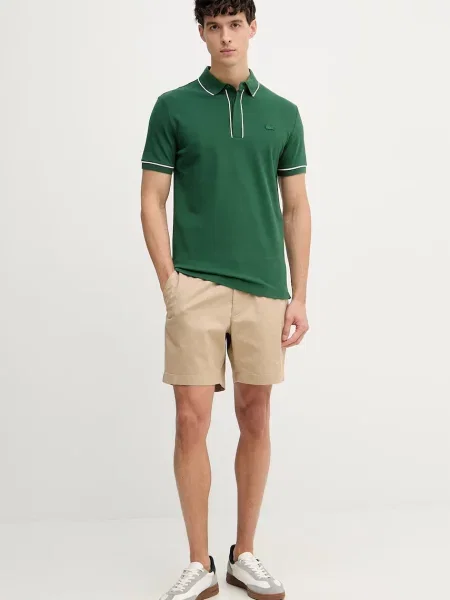 Tricou polo Lacoste verde
