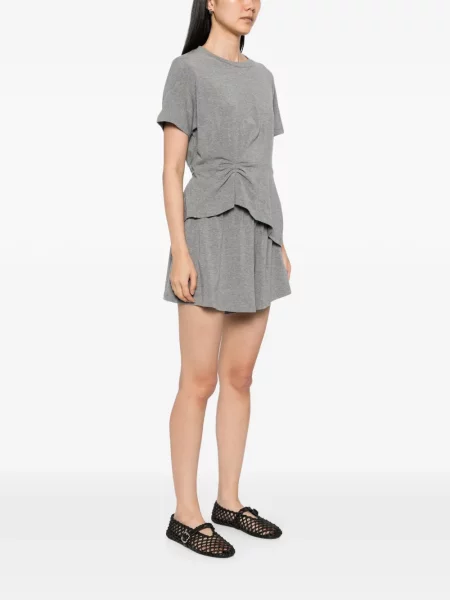 Top B+ab z dżerseju szary