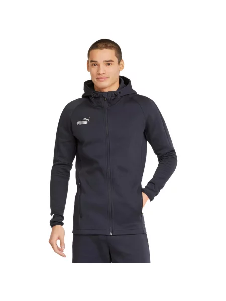 Bluza z kapturem Puma Teamfinal Casuals Hooded Jkt Mężczyźni niebieska