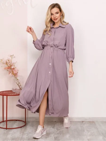 ISSA Plus Сукня максі рожевий