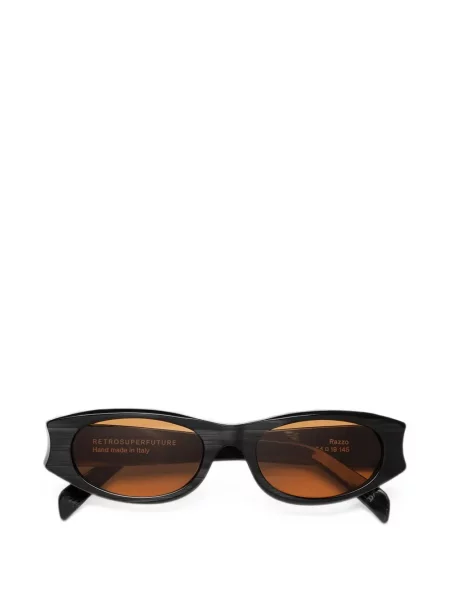 Ochelari de soare Retrosuperfuture cu imprimeu geometric negru