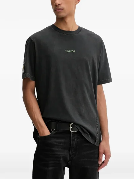 Tricou Iceberg scurt gri