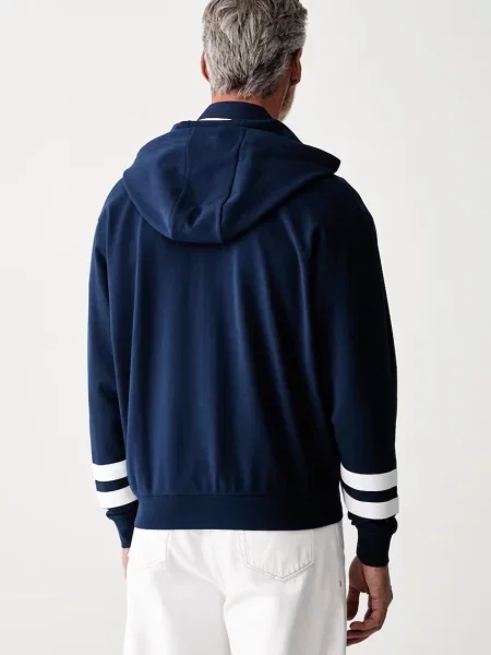 Tommy Hilfiger bluza rozpinana z kapturem granatowa