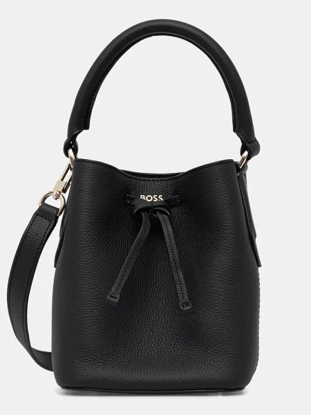 Кожаная сумка ведро Boss
