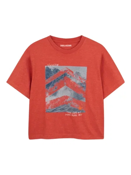 Dětské tričko Zadig & Voltaire červené