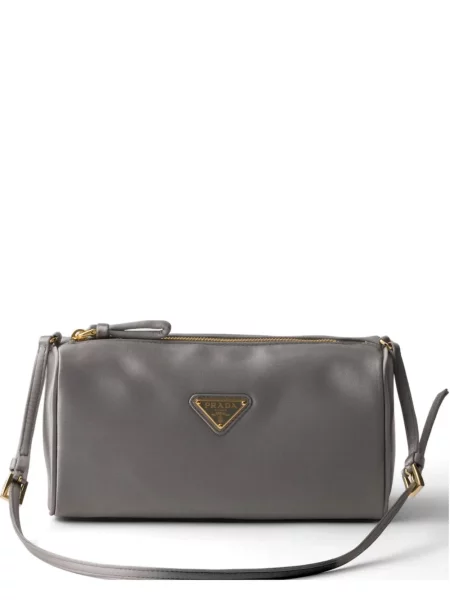 Geantă Prada din satin gri