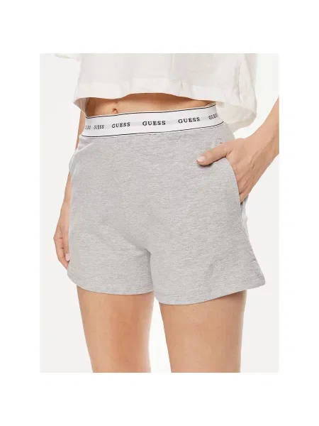 Guess Kratke hlače pižama Loose Fit siva