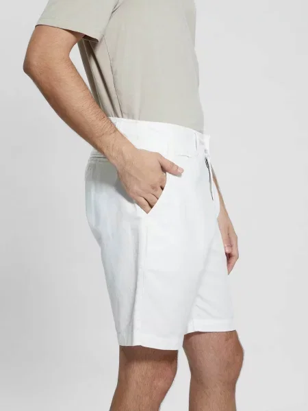 Лляні шорти Guess білі