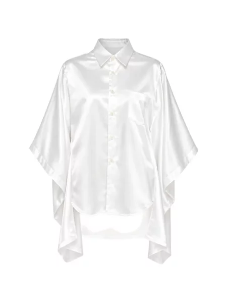 Cămașă Comme Des Garçons din satin alb