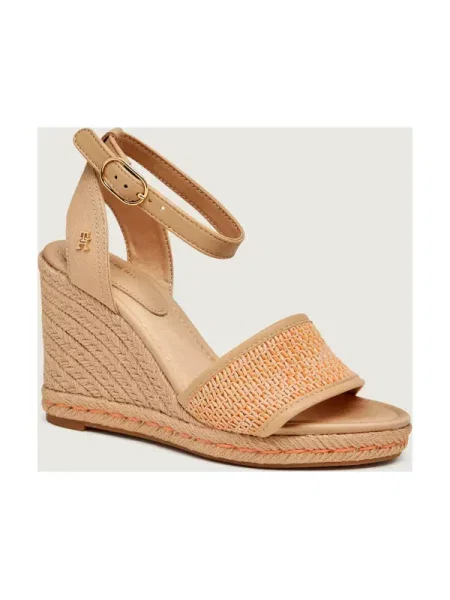 Sandale Tommy Hilfiger din piele bej