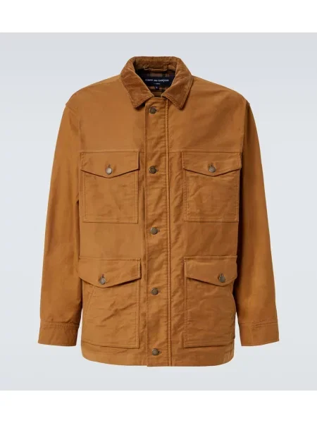 Geacă Comme Des Garçons Homme de catifea cord maro