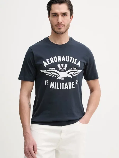 Kratka majica Aeronautica Militare modra
