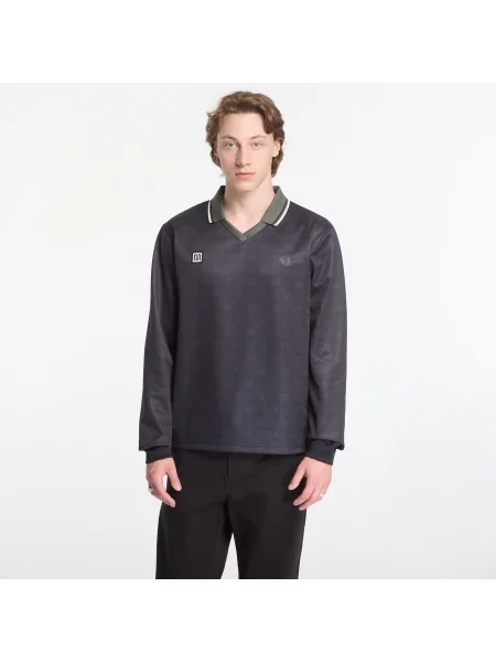 Tricou Fred Perry Meyba Printed Ls Polo Shirt Black L negru