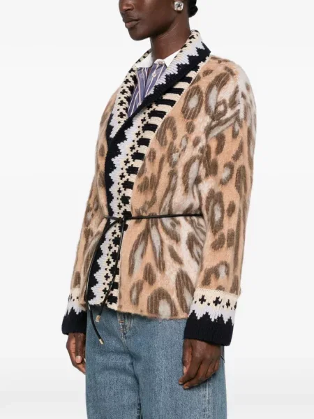 Cardigan Forte_forte cu imagine cu model leopard