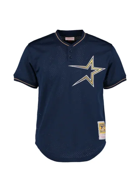 Polo Mitchell & Ness cu imagine scurt albastru