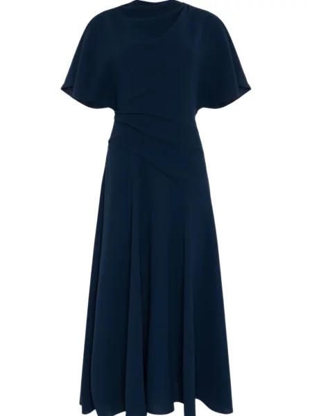 Rochie midi Roksanda drapată albastru