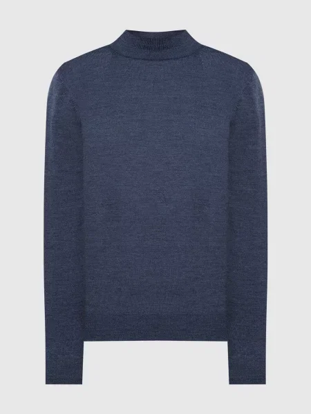 Меланжевий джемпер з вовни Cashmere&whiskey синій