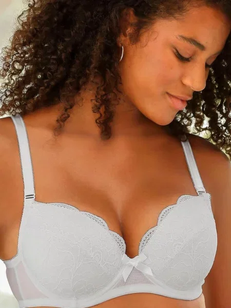 PETITE FLEUR Sutien / negru alb