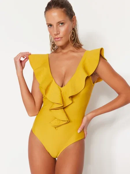 Enodelne kopalke Trendyol z volani