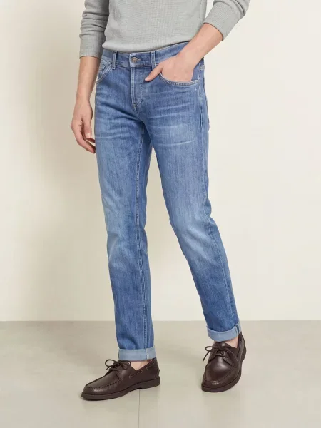 Dondup Jeansy George O Kroju Skinny blau niebieskie