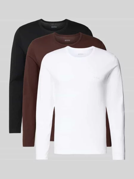 BOSS Komplet longsleeve brązowy
