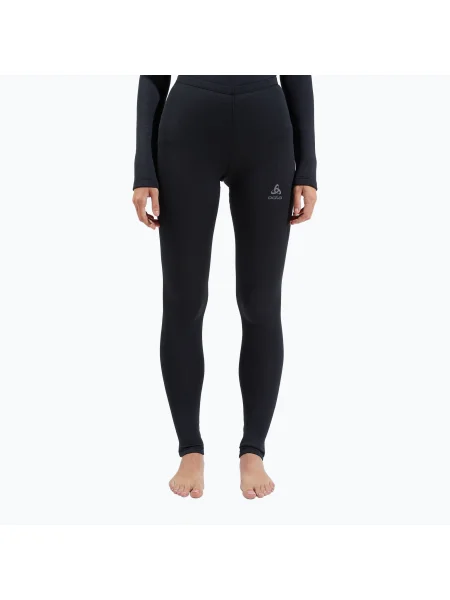 Pantaloni termoactivi pentru femei ODLO Fundamentals Active Warm Bl Boottom Long black negru