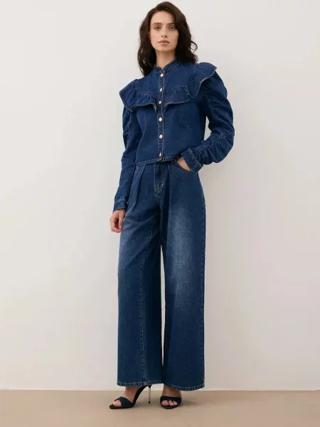 BIZUU джинси wide leg LEYLA