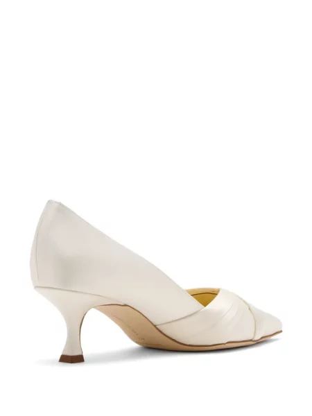 Pántos körömcipő Manolo Blahnik fehér