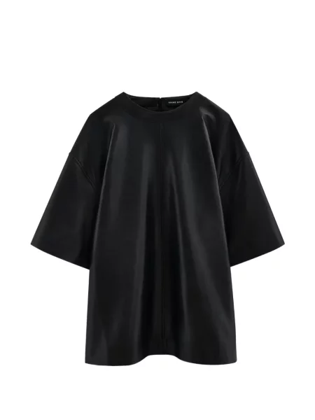 Top Anine Bing din piele negru