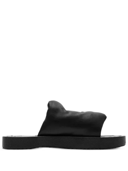 Papuci Burberry din piele negru