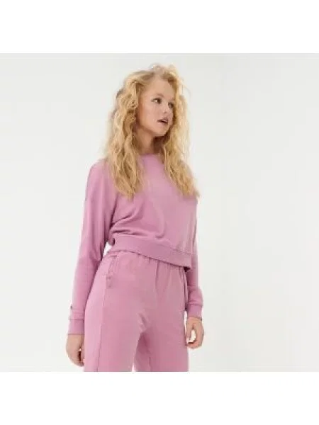 Sinsay Mikina oversize se stahovací šňůrkou růžová