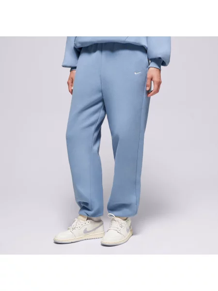 Nike Spodnie W Nk Stdo Flc Os Cff Pnt niebieskie