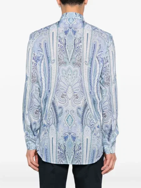 Cămașă Etro cu imagine cu model paisley alb