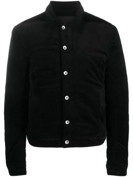Geacă cu puf Rick Owens Drkshdw de catifea cord negru