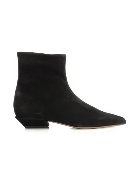 Buty do kostki Paris Texas skórzane czarne