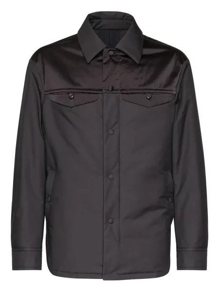 Geacă Ferragamo din satin negru