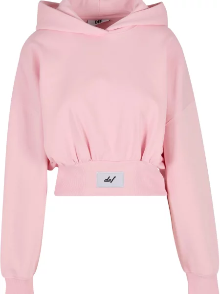 DEF Mikina Nice pastelově růžová offwhite černá