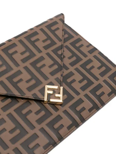 Geantă Fendi din piele maro