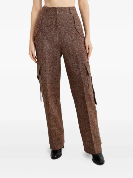 Pantaloni Zimmermann din tweed maro